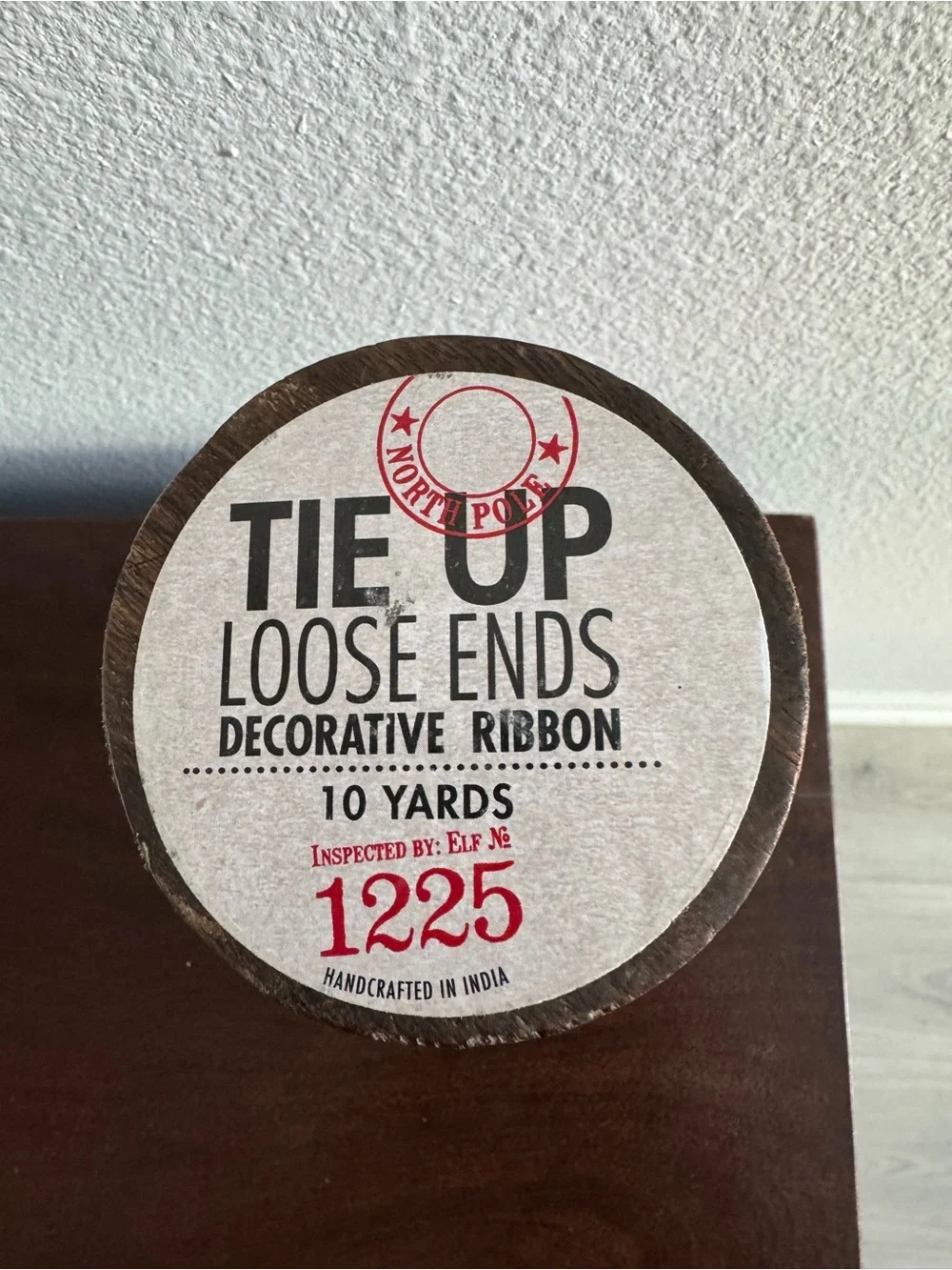 Decorative Velvet Ribbon Spool - Deep Red 10 yards NWOT